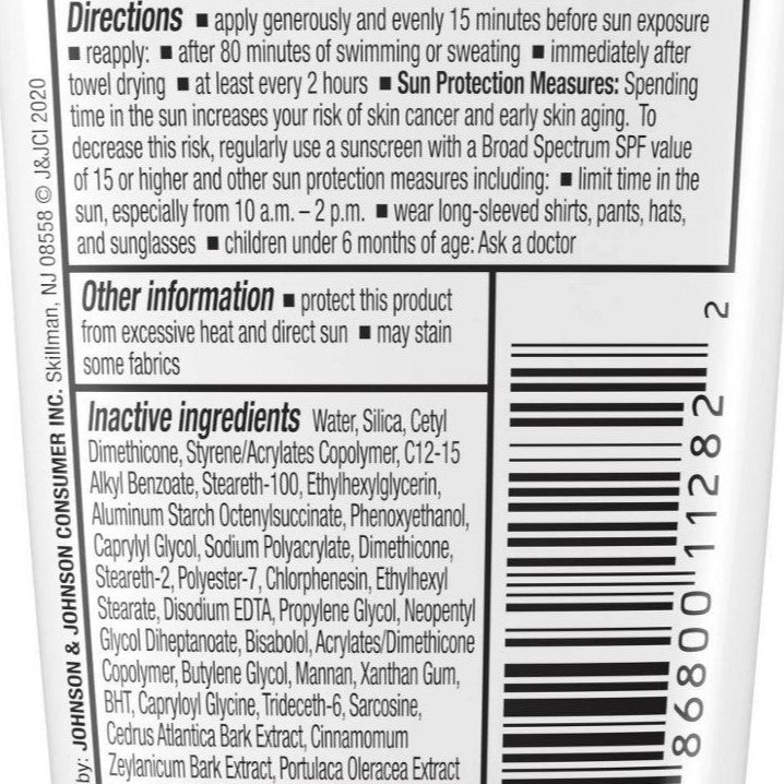 Neutrogena Clear Face Oil-Free SPF 50 Sunscreen, 3 fl oz (88 ml)