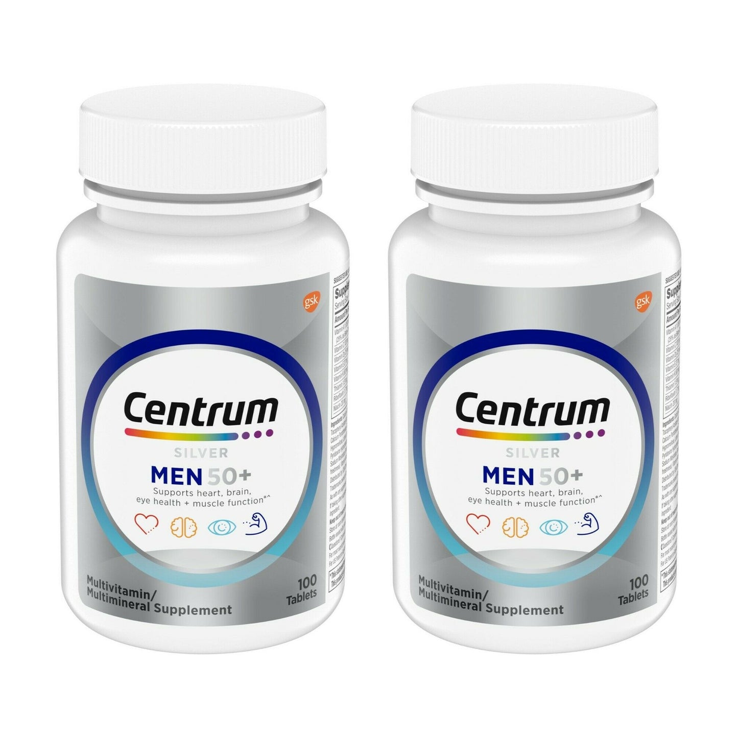 Centrum Silver Men 50+ Multivitamin/Multimineral, 100 Tablets
