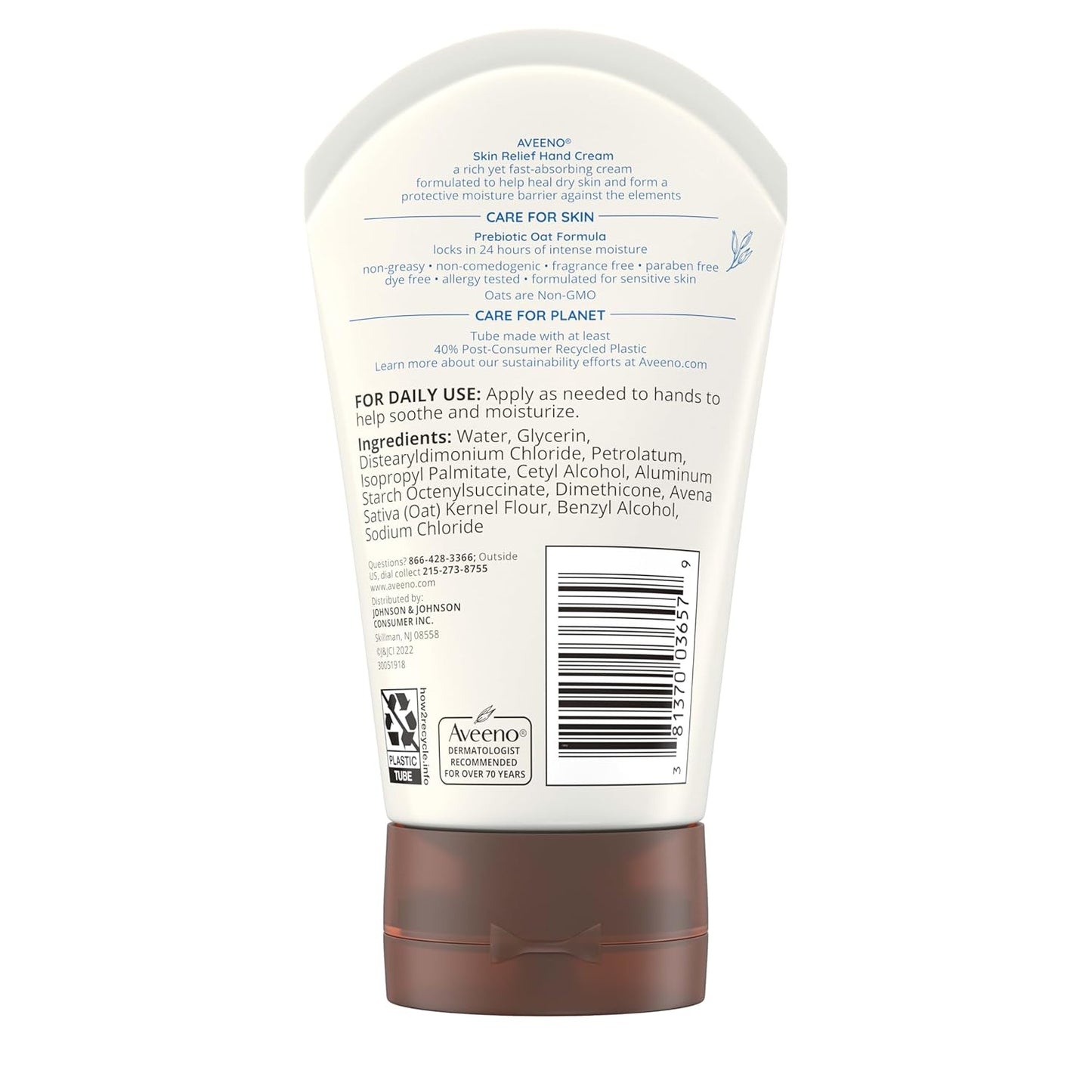 Aveeno Skin Relief Hand Cream, Intense Moisture, 3.5 oz (100 g)