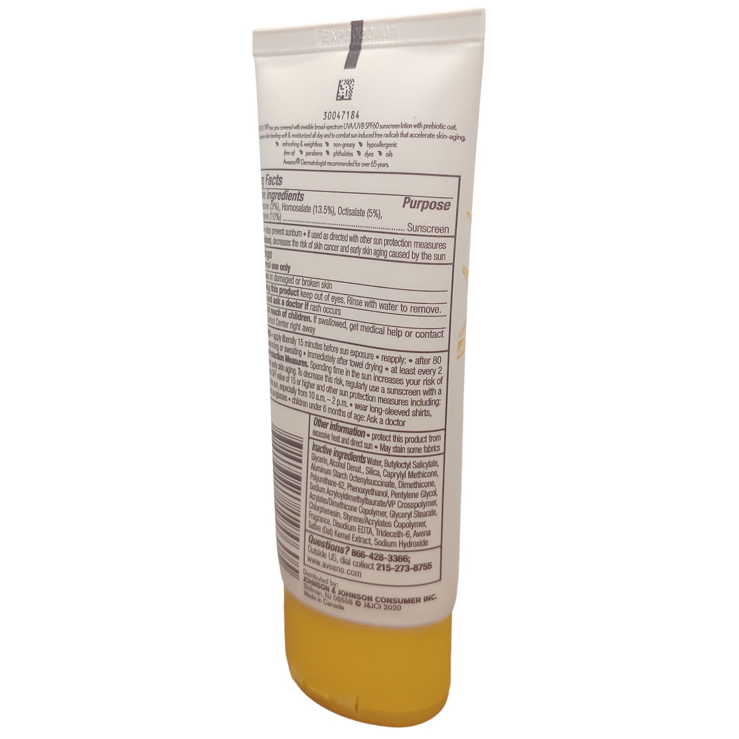 Aveeno Protect + Hydrate Spf 60 Sunscreen 3 Fl Oz (88 mL)