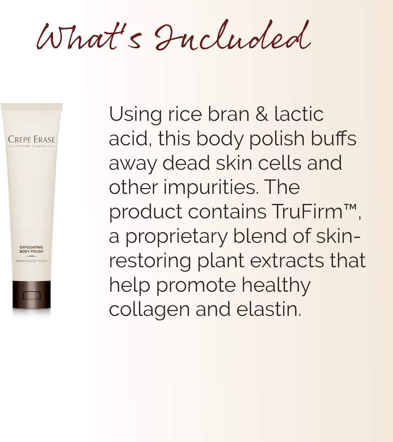 Crepe Erase Exfoliating Body Polish, TruFirm Complex, 3.5 fl oz (100 ml) - Body Exfoliator