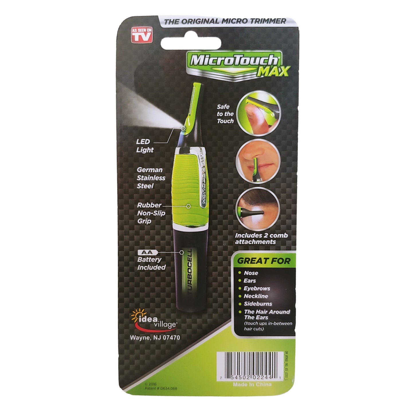 MicroTouch Max All in One Personal Trimmer - Hair Nose Ears Neck Eyebrows, Idea Village