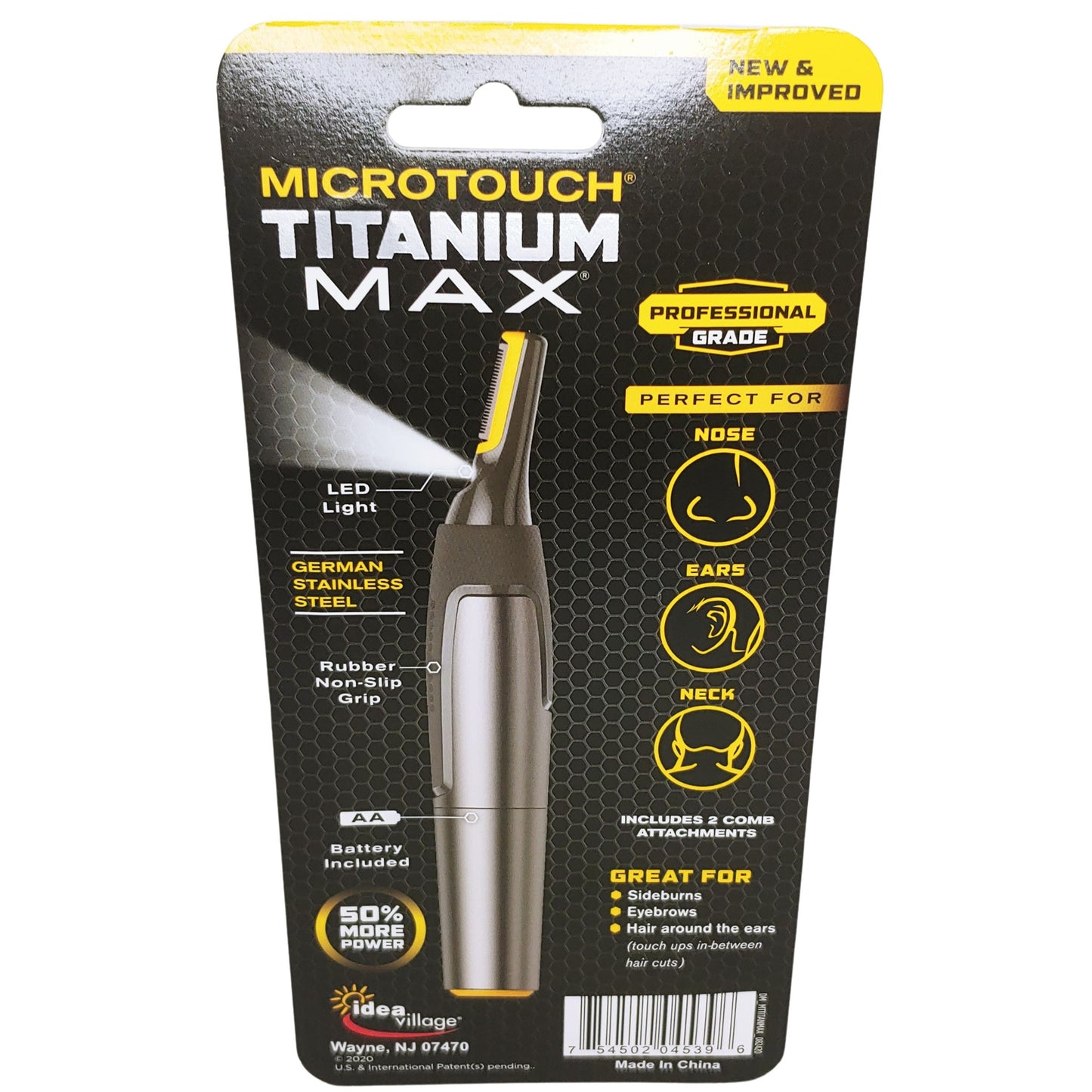 Microtouch Titanium Max Professional Grade All-in-one Personal Trimmer
