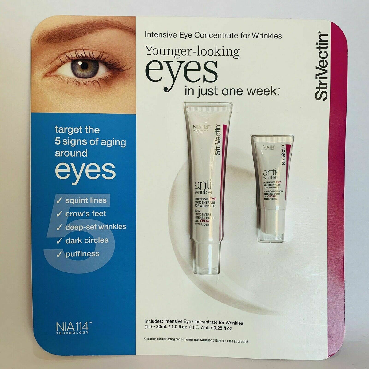 StriVectin Intensive Eye Concentrate for Wrinkles, 30 ml + 7 ml