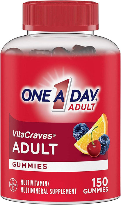 One A Day VitaCraves Adult Gummy Multivitamin, 150 Gummies