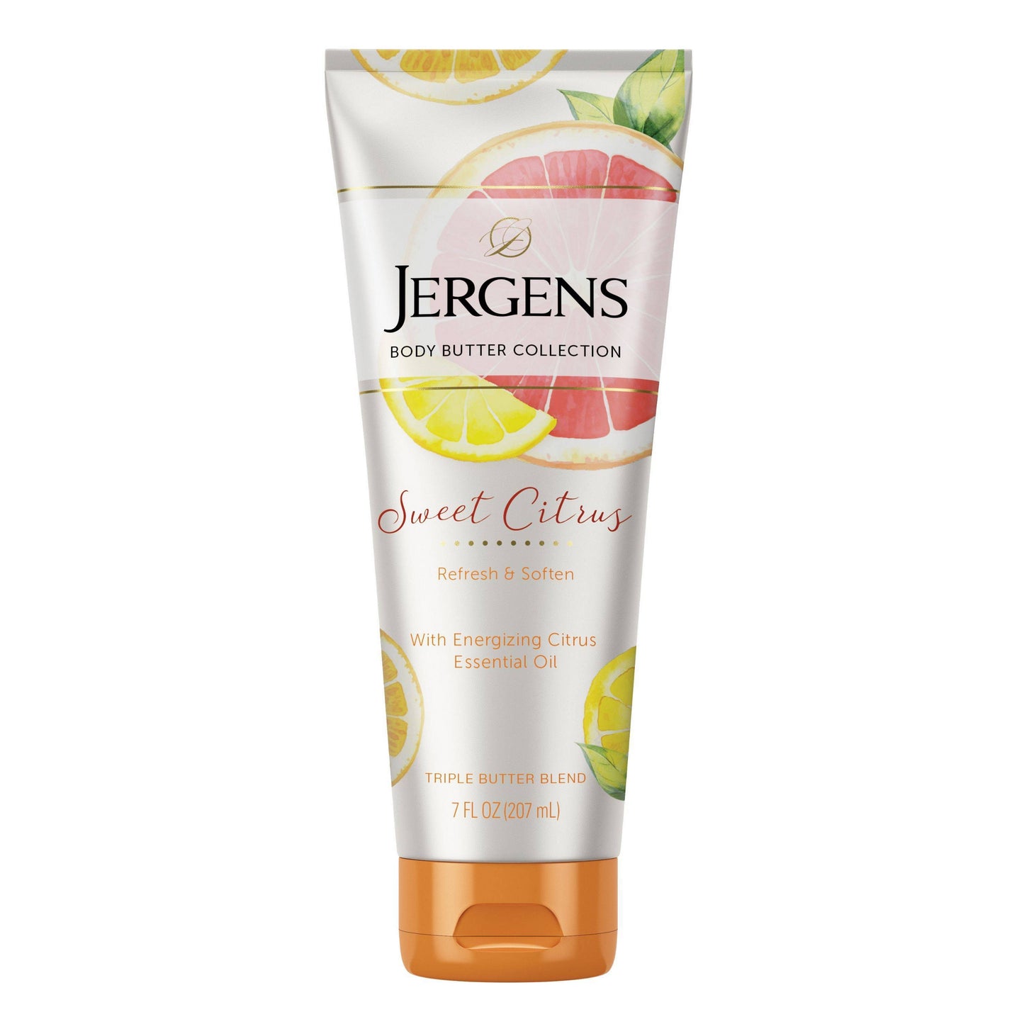 Jergens Sweet Citrus Body Butter, 7 fl oz (207 ml)