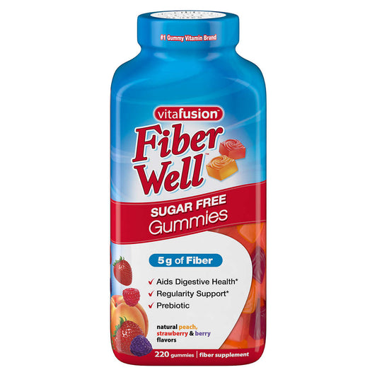 Vitafusion Fiber Well Sugar Free Gummies, 220 Count