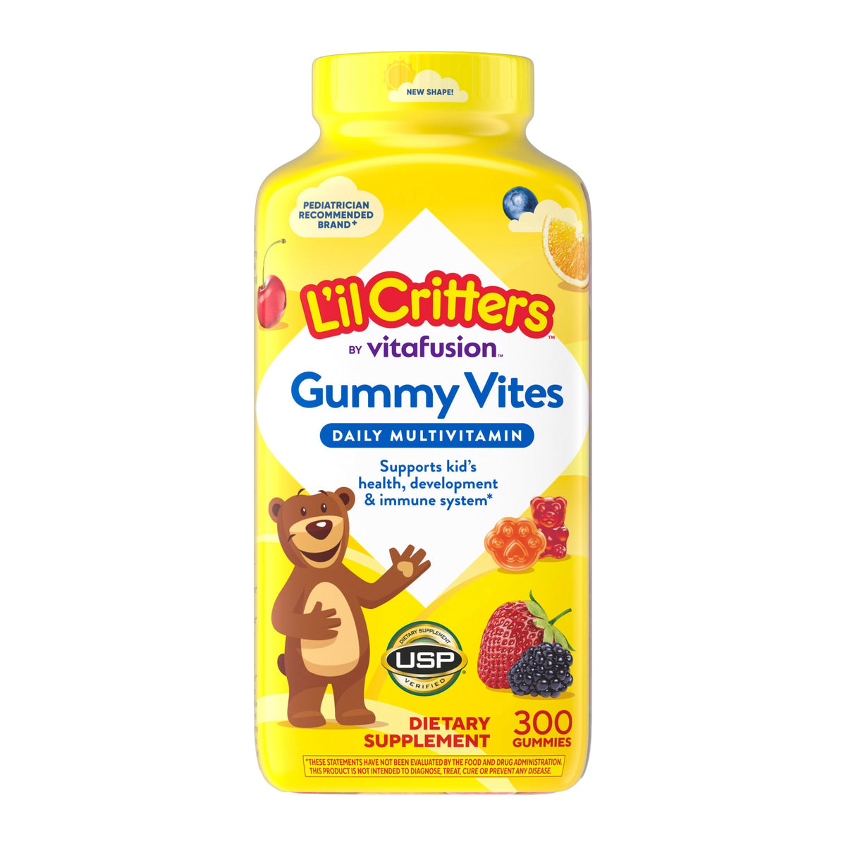 Lil Critters Gummy Vites, Daily Multivitamin, 300 Gummies