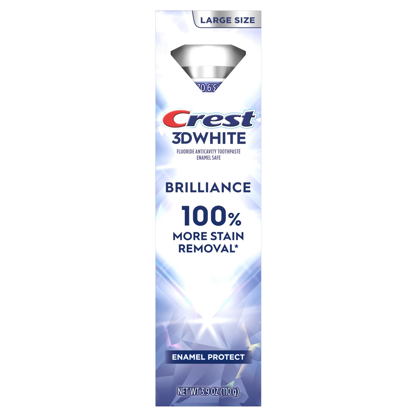 Crest 3d White Brilliance Enamel Protect Toothpaste 3.9 Oz (110 g)