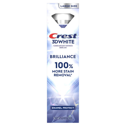 Crest 3d White Brilliance Enamel Protect Toothpaste 3.9 Oz (110 g)
