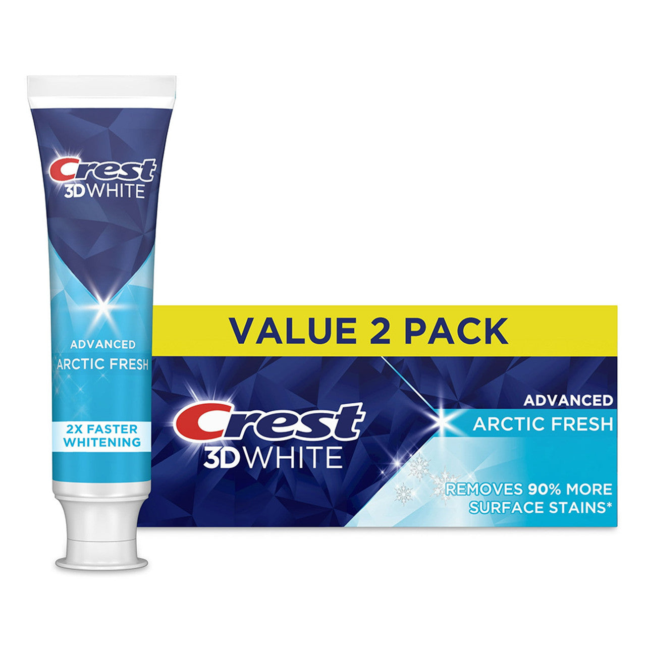 Crest 3D White Arctic Fresh Toothpaste 3.3 oz (93 g) 2 Pack