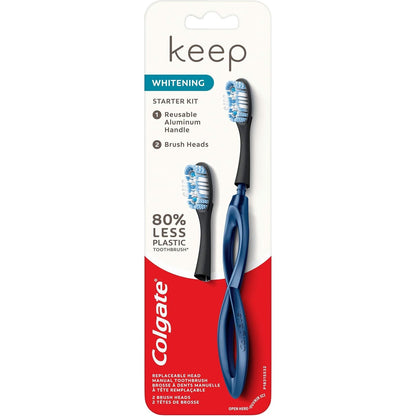 Colgate Keep Whitening Toothbrush Starter Kit, with replacement head