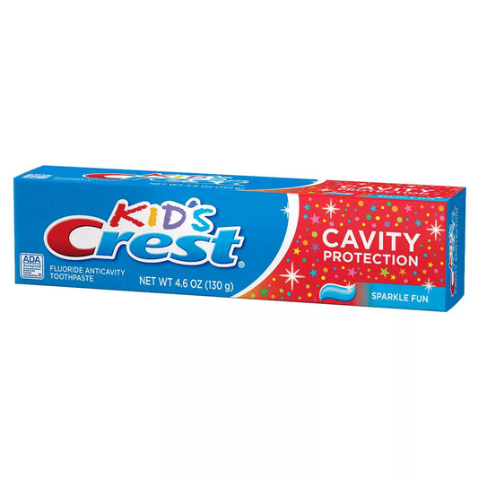 Kid's Crest Cavity Protection Sparkle Fun Bubble Gum Toothpaste 4.6 Oz (130 G), EXP 02/2026