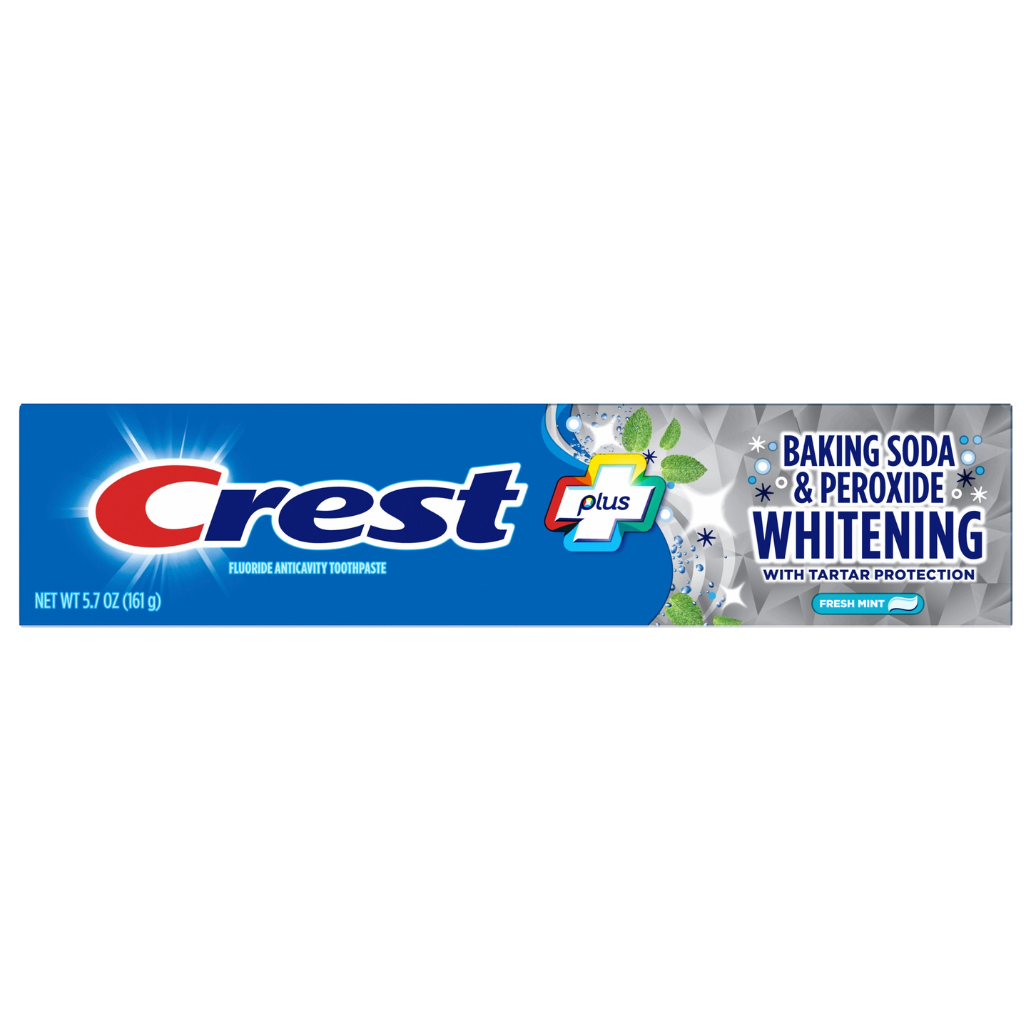 Crest PLUS Baking Soda & Peroxide Toothpaste, Fresh Mint, 5.7 oz (161 g)