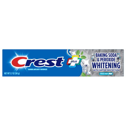 Crest PLUS Baking Soda & Peroxide Toothpaste, Fresh Mint, 5.7 oz (161 g)