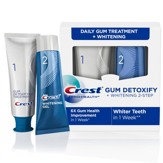 Crest Pro-Health Gum Detoxify Daily 2-Step System, Toothpaste + Gel