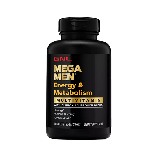 Gnc Mega Men Energy & Metabolism Multivitamin, 180 Caplets (Timed Release)