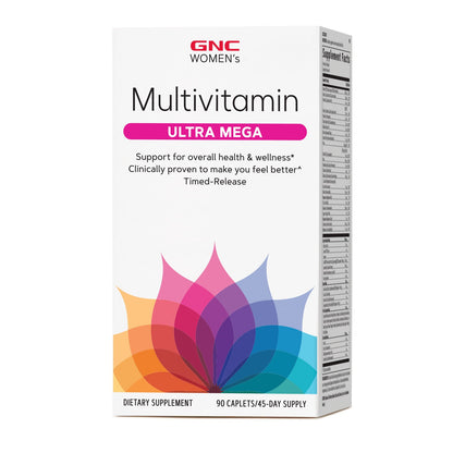 GNC Women's Ultra Mega Multivitamin, 90 Caplets