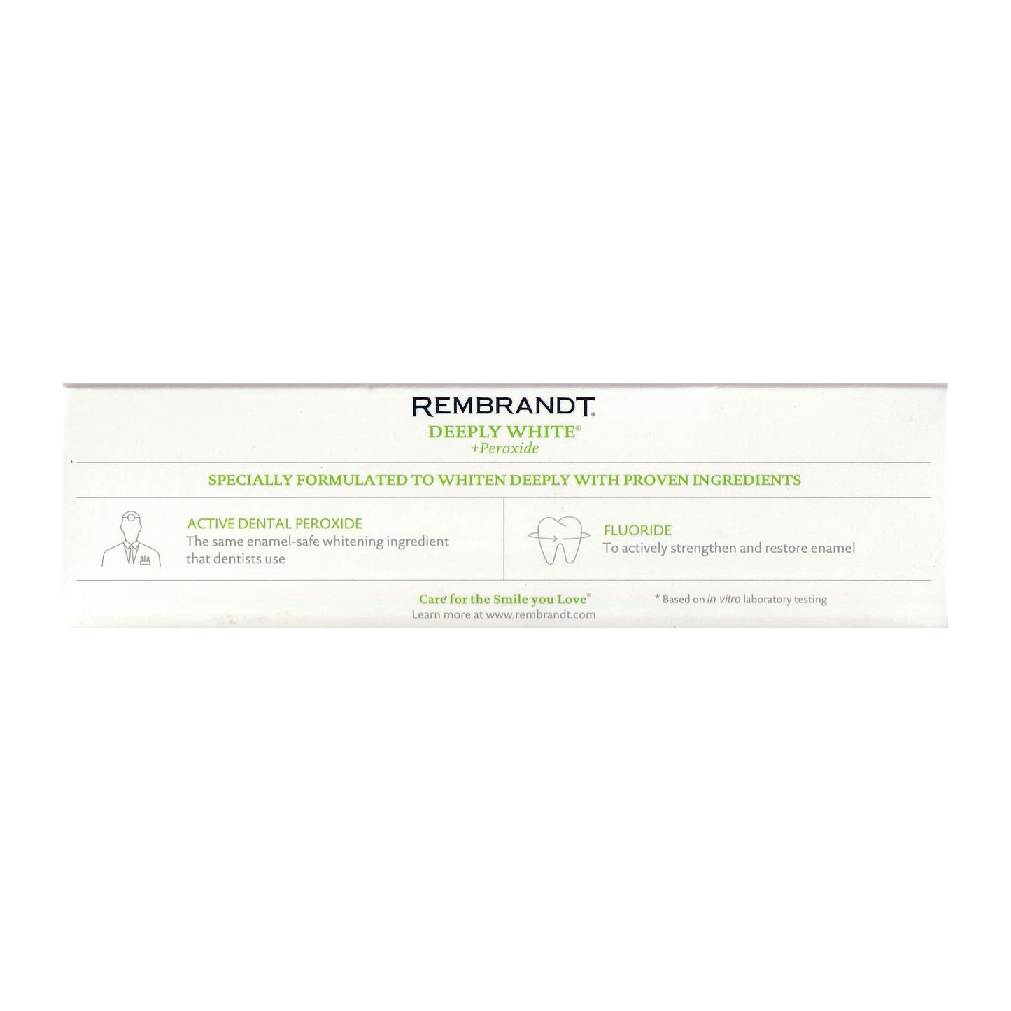 Rembrandt Deeply White + Peroxide Peppermint Toothpaste 3.5 oz (99.2 g)