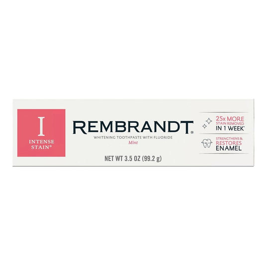 Rembrandt Intense Stain Whitening Toothpaste, Mint, 3.5 oz (99.2 g)