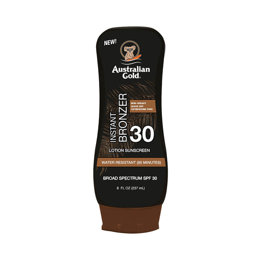 Australian Gold Instant Bronzer Spf 30 Lotion Sunscreen, 8 Fl Oz (237 mL)