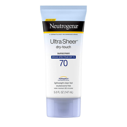 Neutrogena Ultra Sheer SPF 70 Sunscreen, 5 fl oz (147 ml)