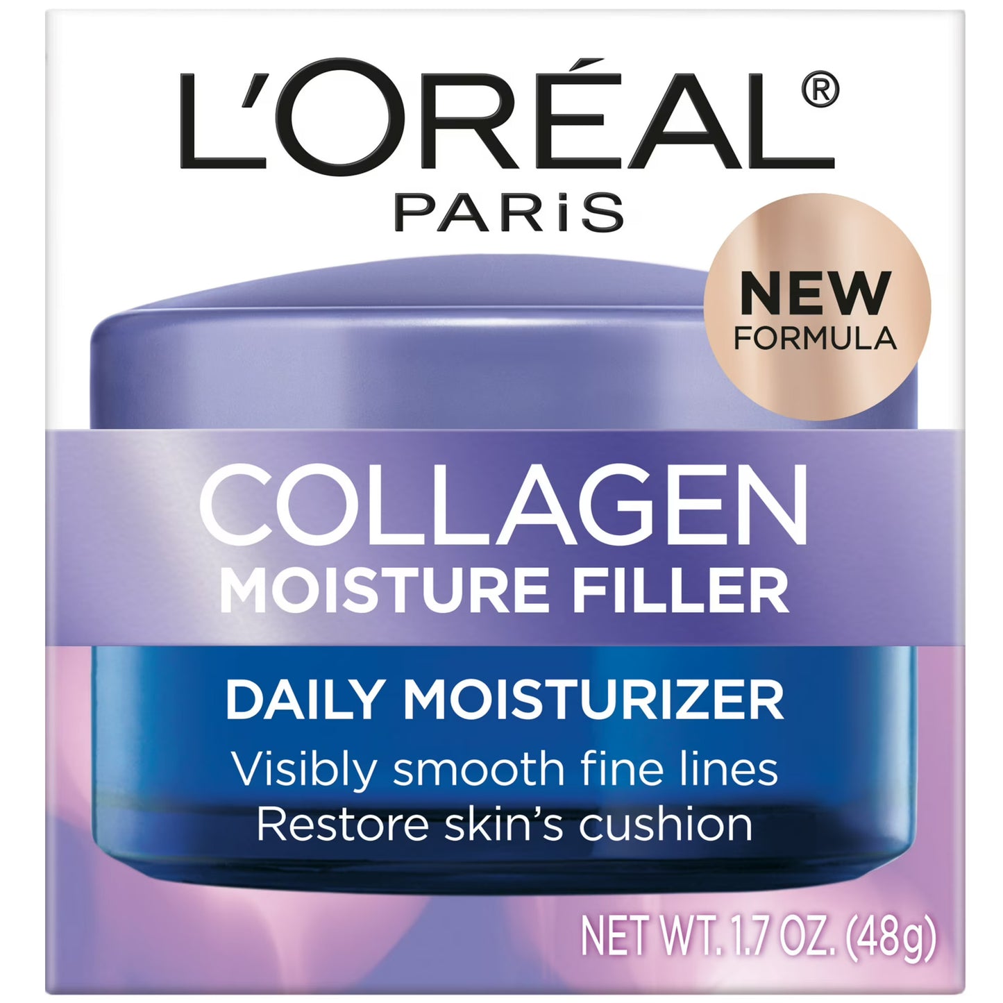 L'Oreal Collagen Moisture Filler, Daily Moisturizer, 1.7 OZ (48 g)