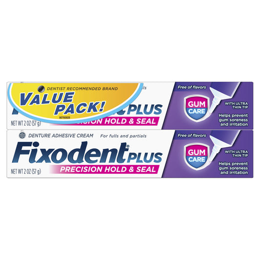 Fixodent Plus Precision Hold & Seal 2 Oz (57 g), 2-Pack