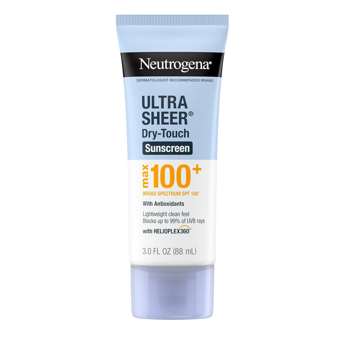 Neutrogena Ultra Sheer Dry-Touch Sunscreen Lotion, Max SPF 100+, 3 FL OZ (88 mL)