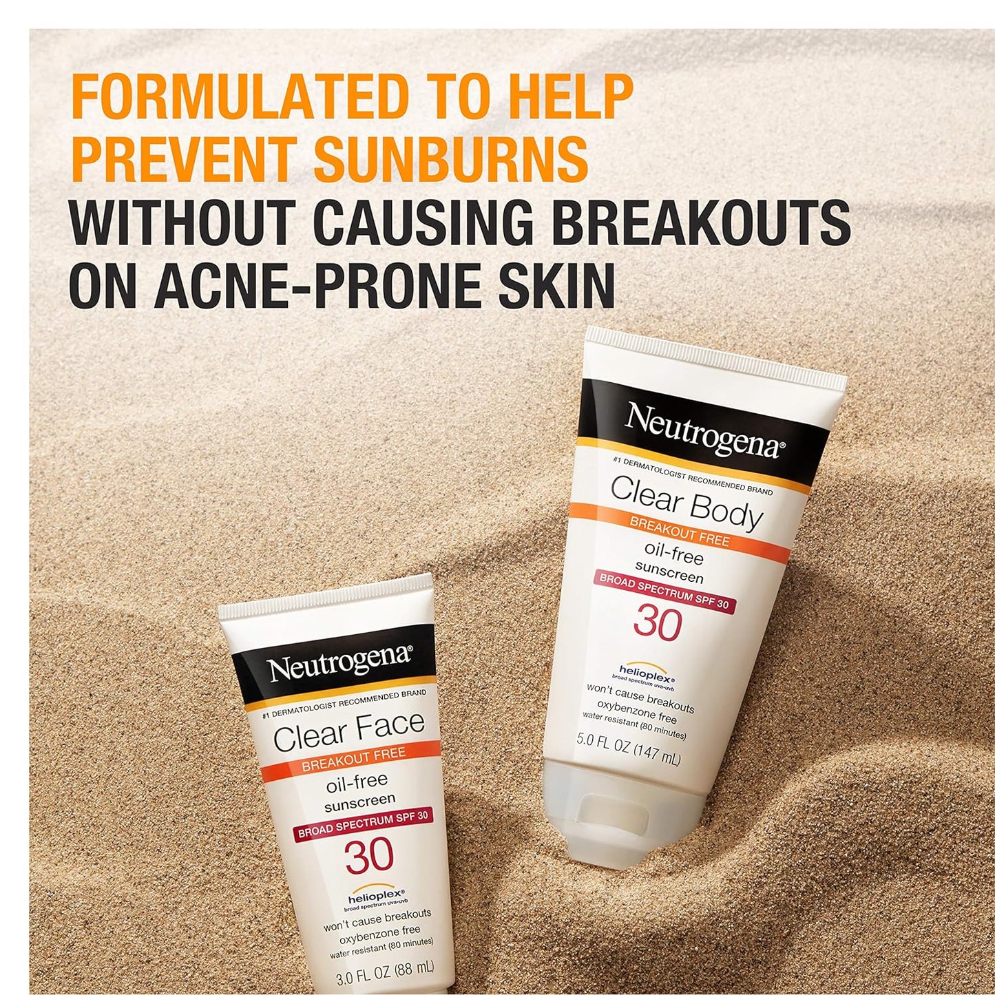 Neutrogena Clear Body SPF 30 Sunscreen 5 fl oz (147 ml)