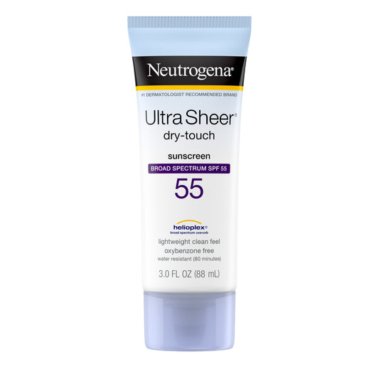 Neutrogena Ultra Sheer SPF 55 Sunscreen, 3 fl oz (88 ml)