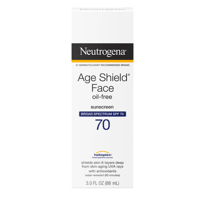 Neutrogena Age Shield Face Oil-Free SPF 70 Sunscreen, 3 Fl Oz (88 mL)