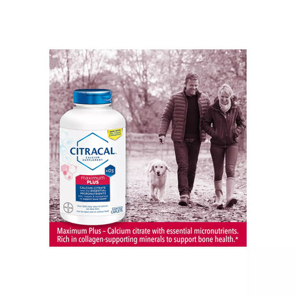 Citracal Maximum Plus 280 Caplets, Calcium Citrate + D3 & Zinc