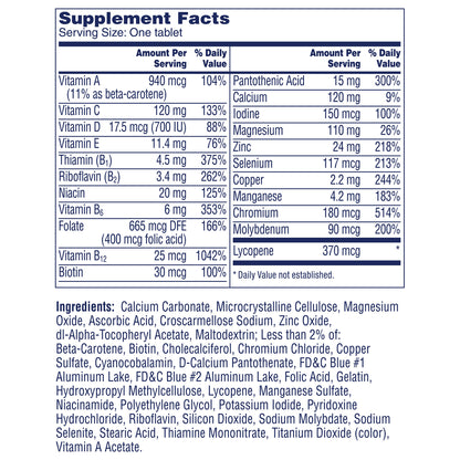 One A Day Men's 50+ Multivitamin 300 Tablets