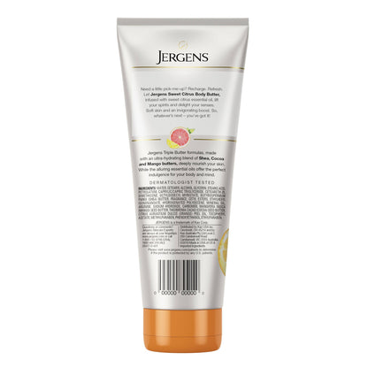 Jergens Sweet Citrus Body Butter, 7 fl oz (207 ml)