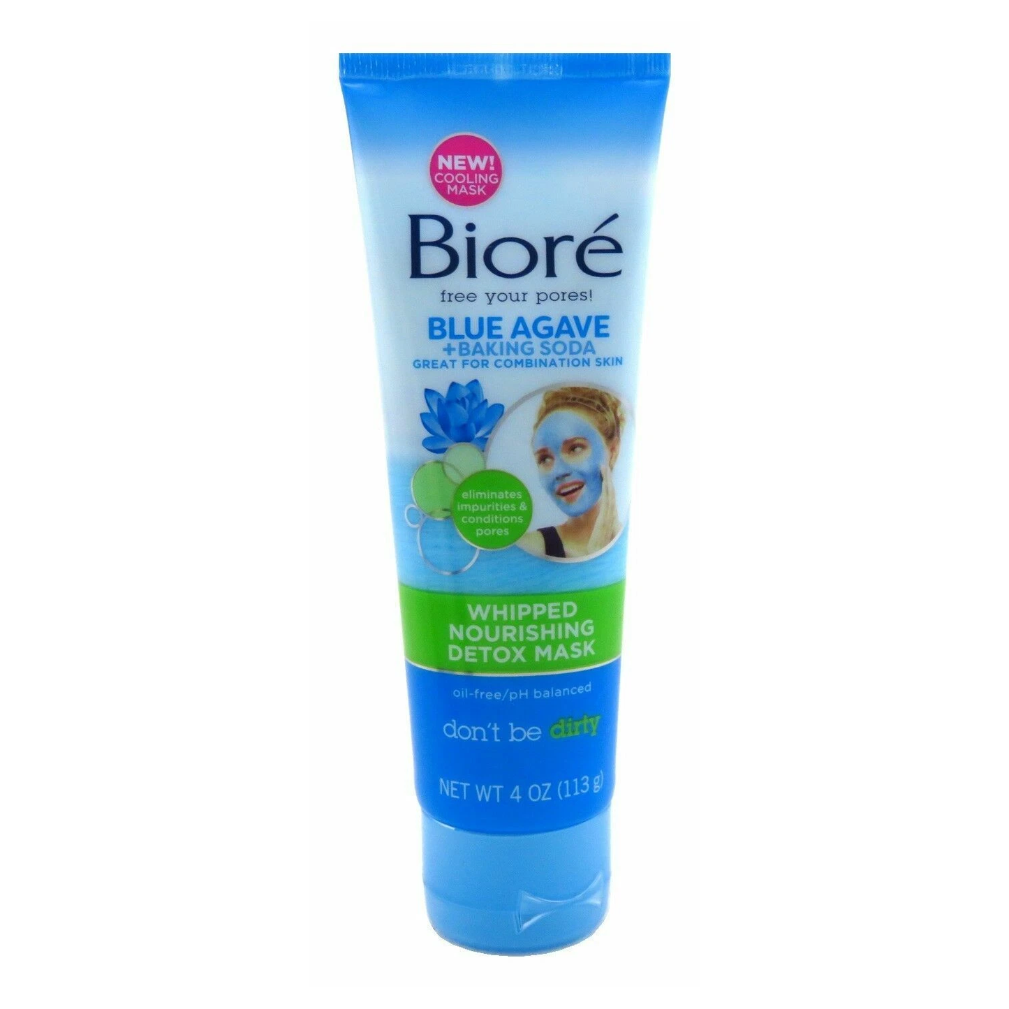 Biore Blue Agave + Baking Soda Whipped Nourishing Detox Mask 113 g (4 OZ)