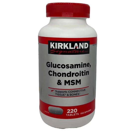 Kirkland Signature Glucosamine, Chondroitin & MSM, 220 Tablets
