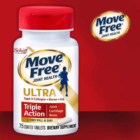Move Free Ultra Triple Action Joint Health, 75 Tablets, UC-II Collagen, Born & Hyaluronic Acid