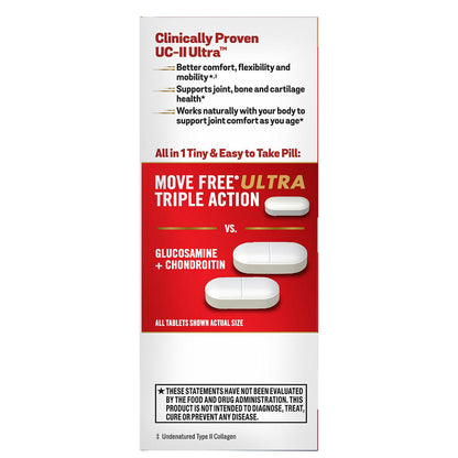 Move Free Ultra Triple Action Joint Health Supplement, 75 Tablets