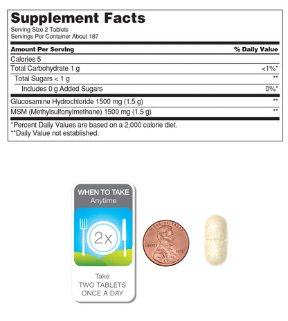 Kirkland Signature Joint Health Dietary Supplement, 375 Tablets