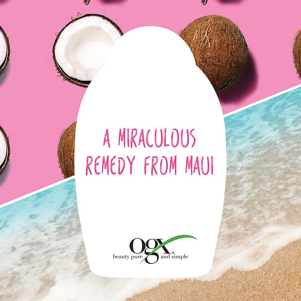 OGX Ultra Moisture Hand-to-Heel Body Cream, With Coconut Miracle Oil, 177 ml
