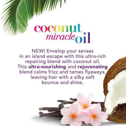 OGX Ultra Moisture Hand-to-Heel Body Cream, With Coconut Miracle Oil, 177 ml