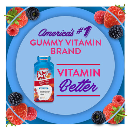 Vitafusion Fiber Well Sugar Free Gummies, 220 Count