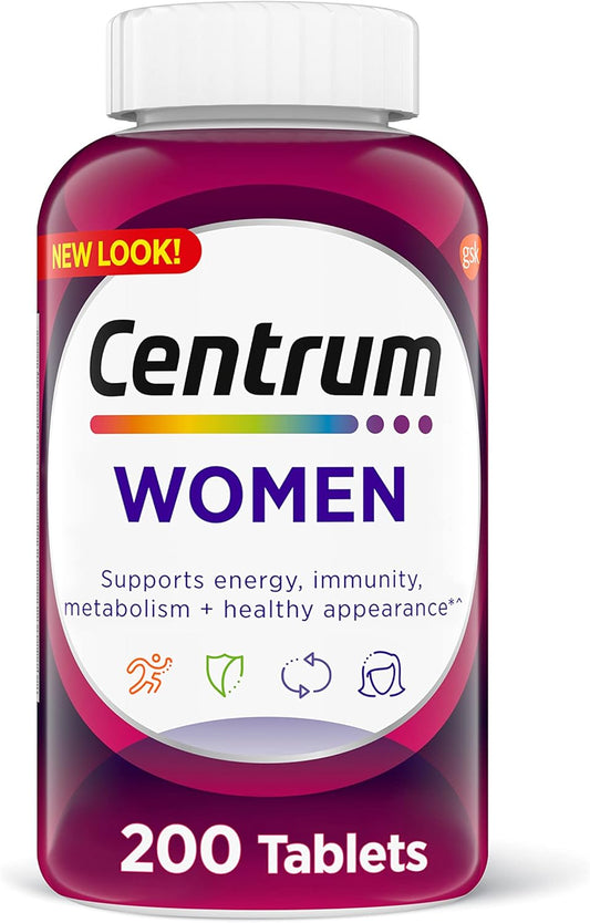 Centrum Multivitamin for Women, 200 Tablets, Women's Multi/Multimineral