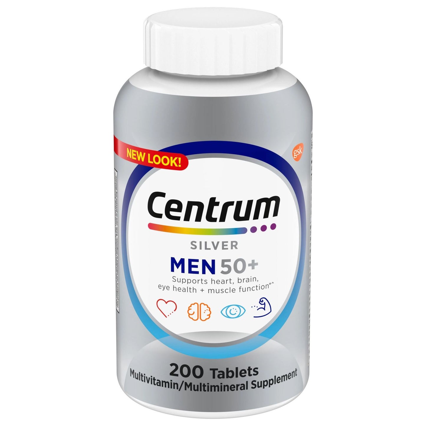 Centrum Silver Men 50+ Multivitamin, 200 Tablets