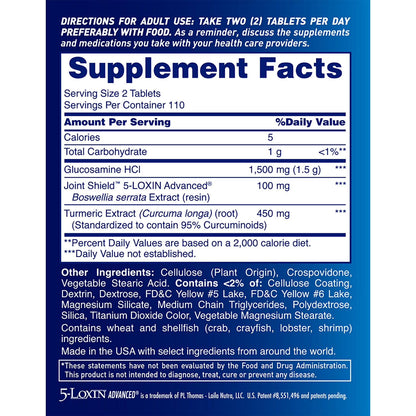 Osteo Bi-Flex Triple Strength + Turmeric, 220 Tablets
