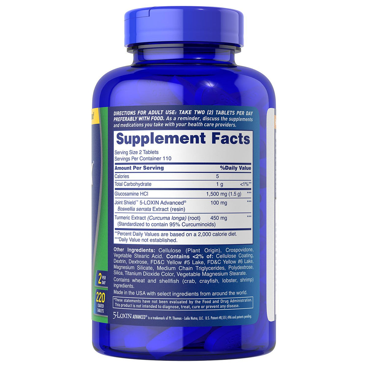 Osteo Bi-Flex Joint Health, Glucosamine Turmeric with Joint Shield, 220 Tablets