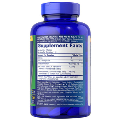 Osteo Bi-Flex Joint Health, Glucosamine Turmeric with Joint Shield, 220 Tablets