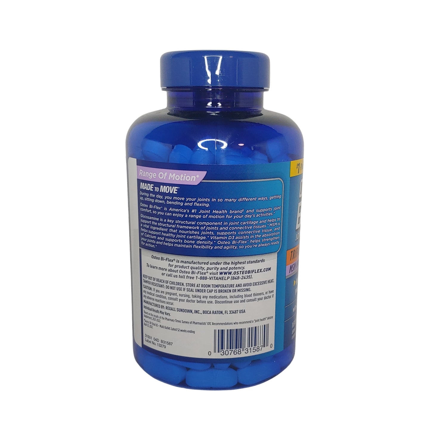 Ostoe Bi-flex vitamin d3 and joint health msm 200 tablets 100 day supply