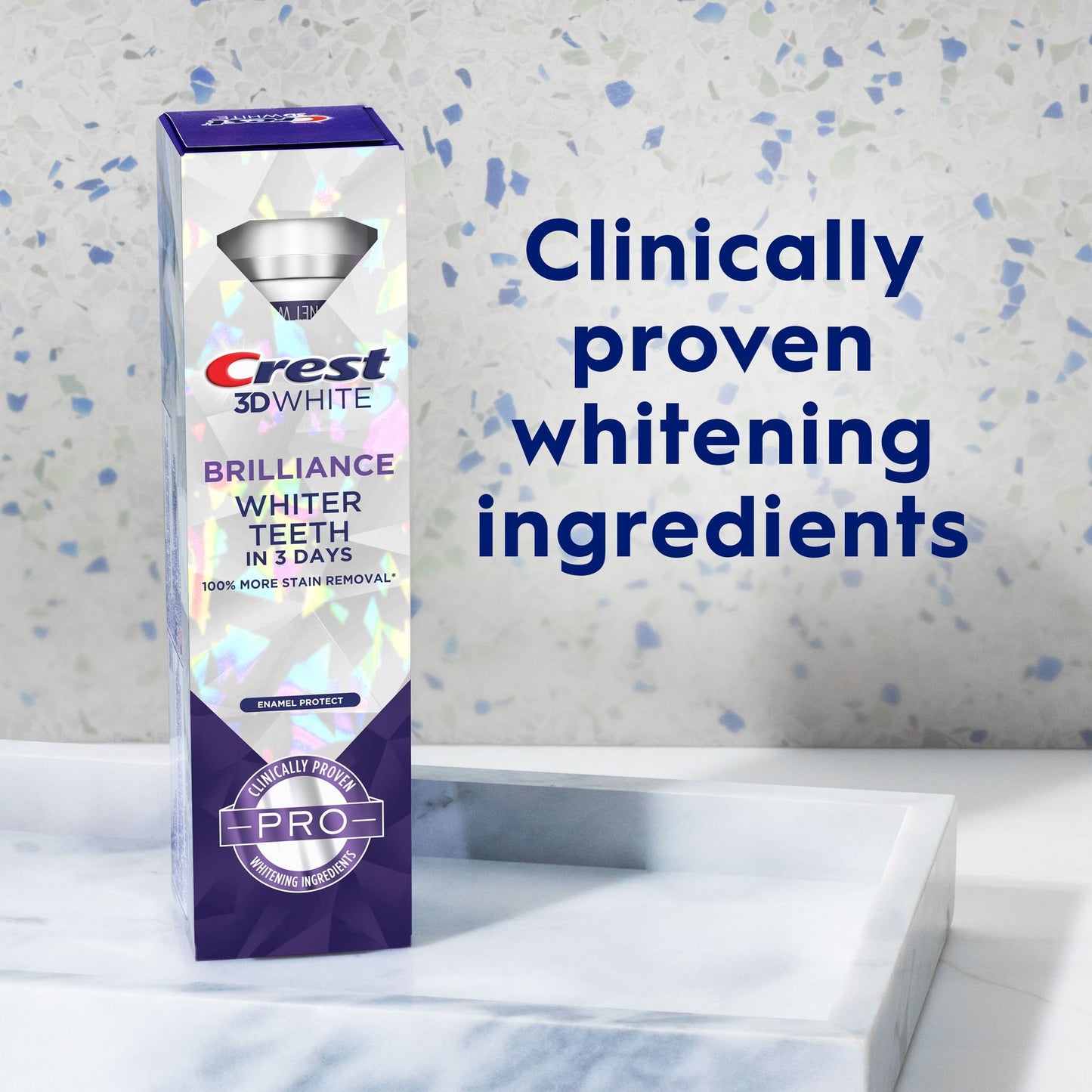Crest 3D White Brilliance Pro Enamel Protect Toothpaste 3 oz (85 g)